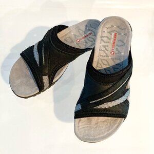 New! Merrell Black Terran Slide II Comfort Sandals - Size 7M